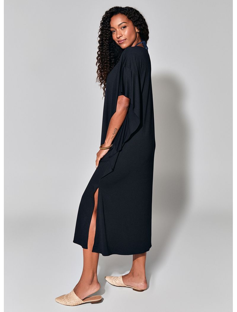 Long store black kaftan