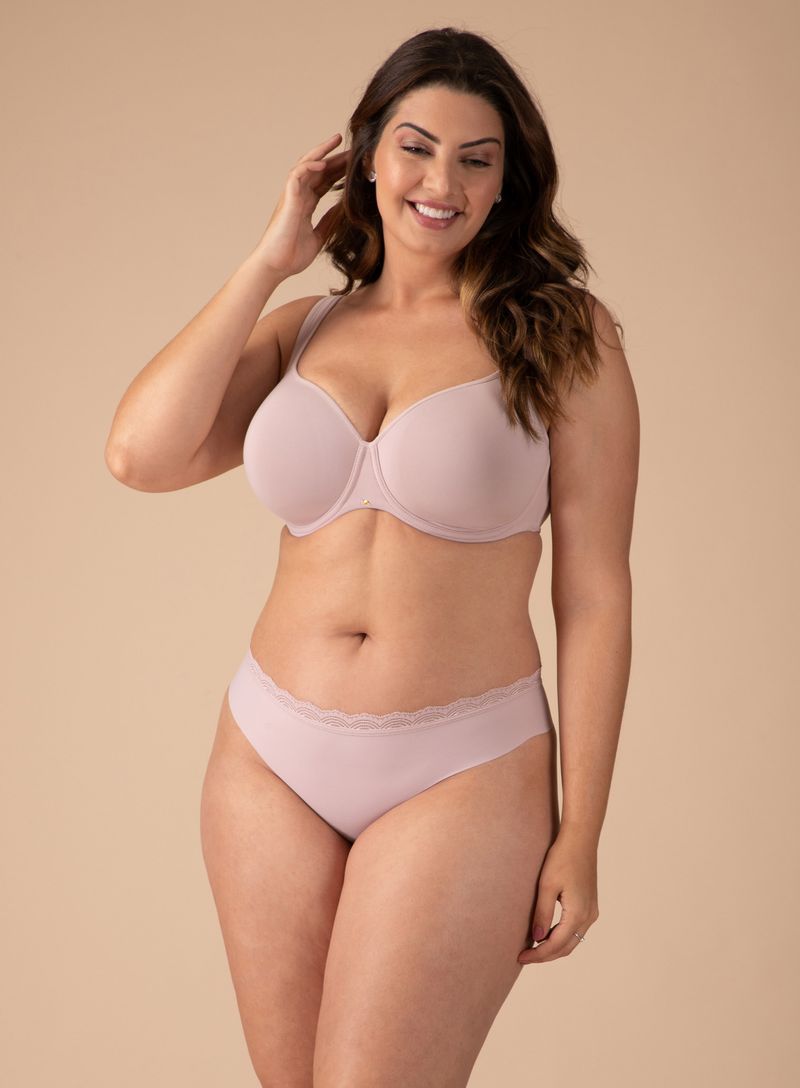Calcinha Tanga Zero Marcas Dayluxe 50503 blush