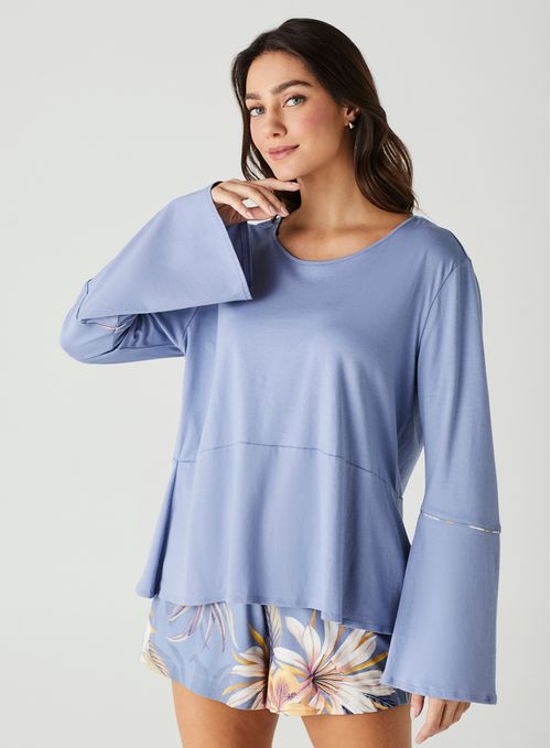 Blusa de Pijama Manga Fashion 21708