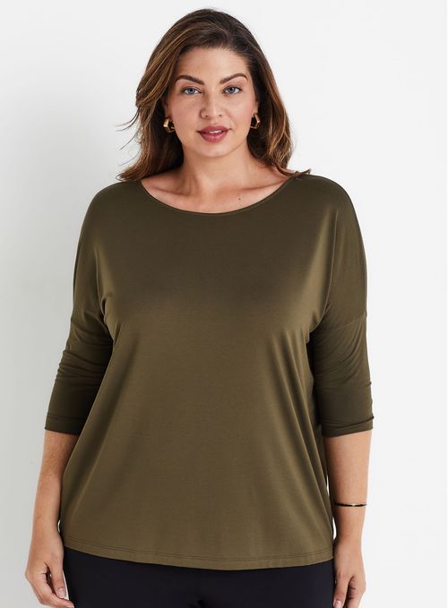 Blusa Ampla Manga 3/4 21562 - Peça Promocional