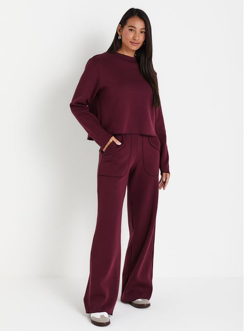 Calça de Moletom Wide Leg 20600