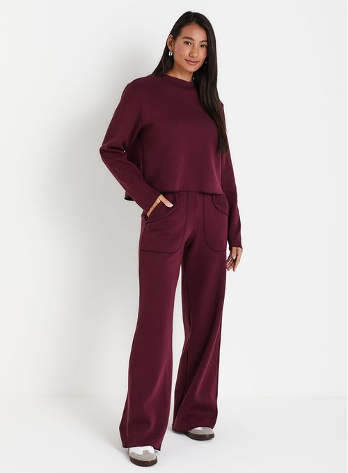 Calça de Moletom Wide Leg 20600